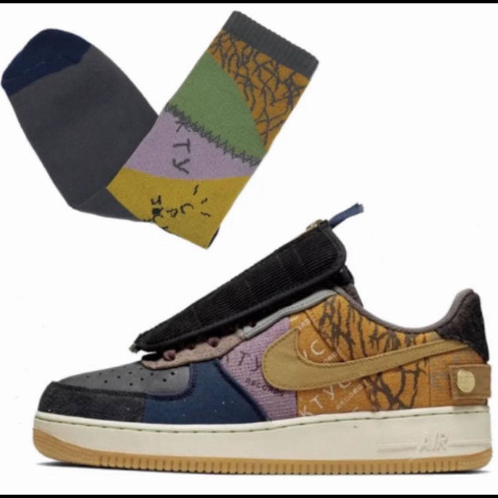 Travis Scott Nike Air Force 1 CUSTOM SOCKS hitr